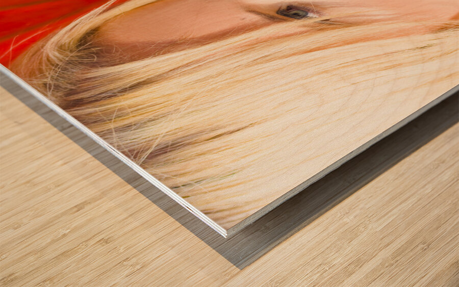 Blonde Glamour Wood print