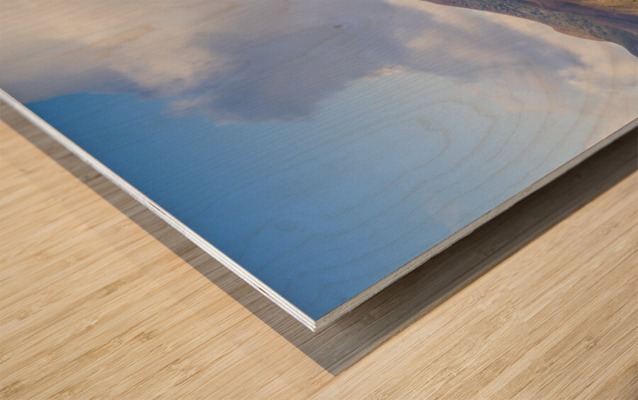 Mount Zeehan Valley Town. West Tasmania Australia Wood print