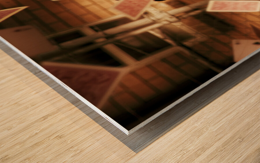 Magic Cards Trick Wood print