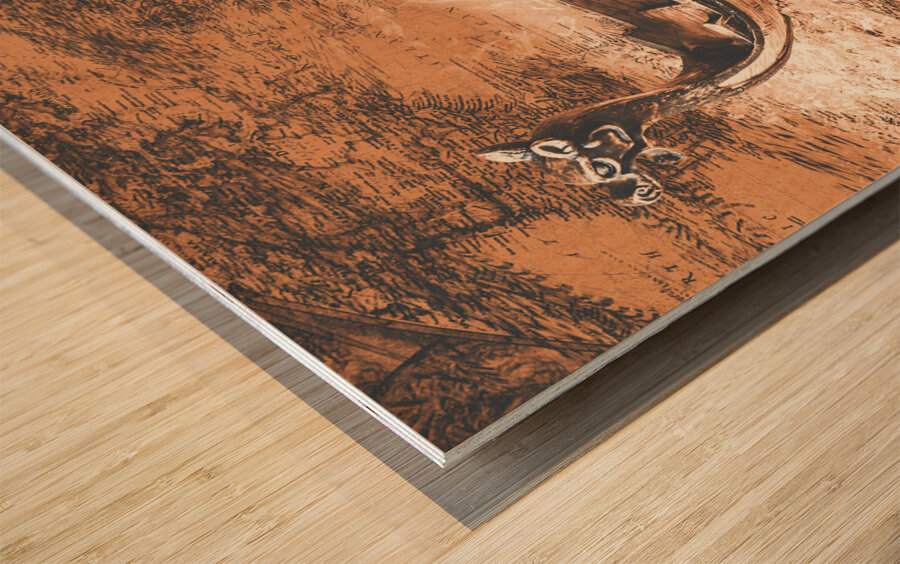 Norse Code Wood print