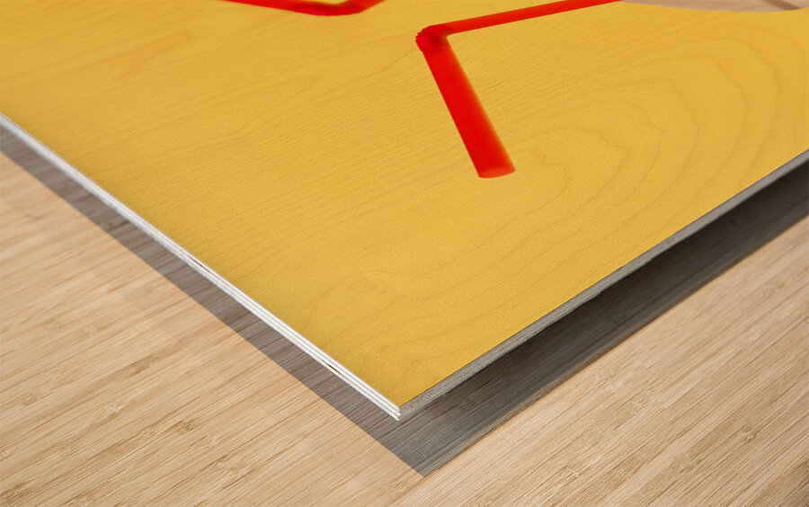 Romantic summer holiday concept  Wood print