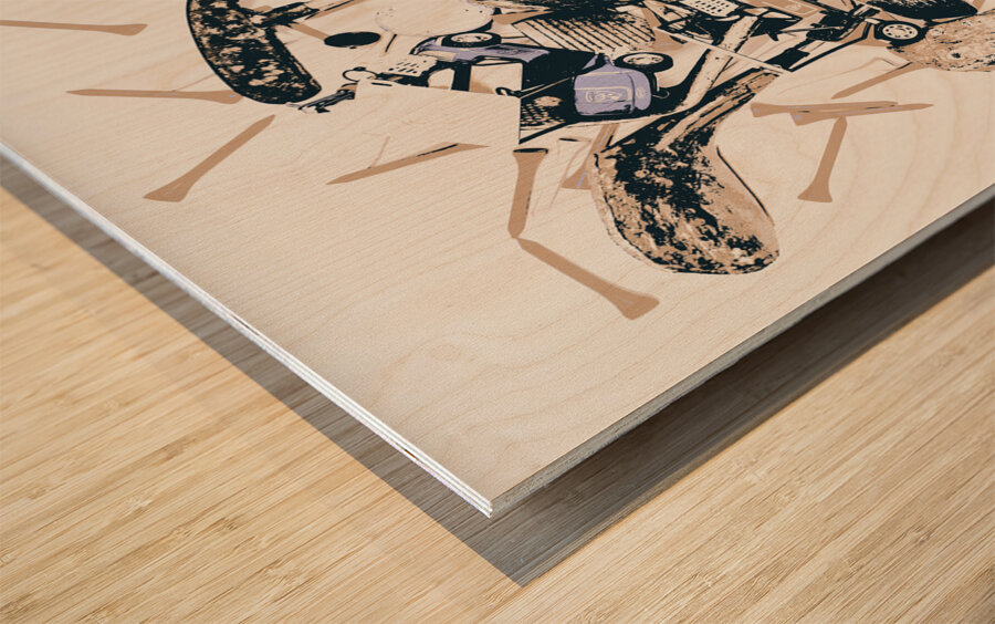 Play it as it lies Wood print