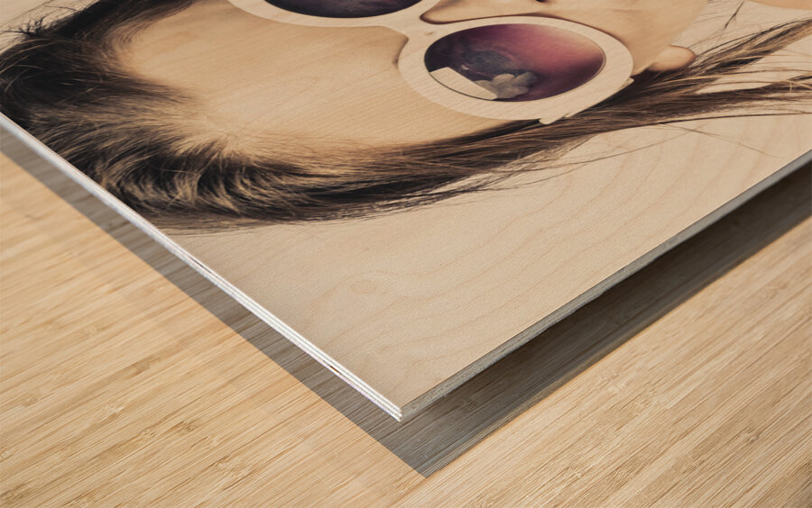 Premium vintage fashion photo Wood print