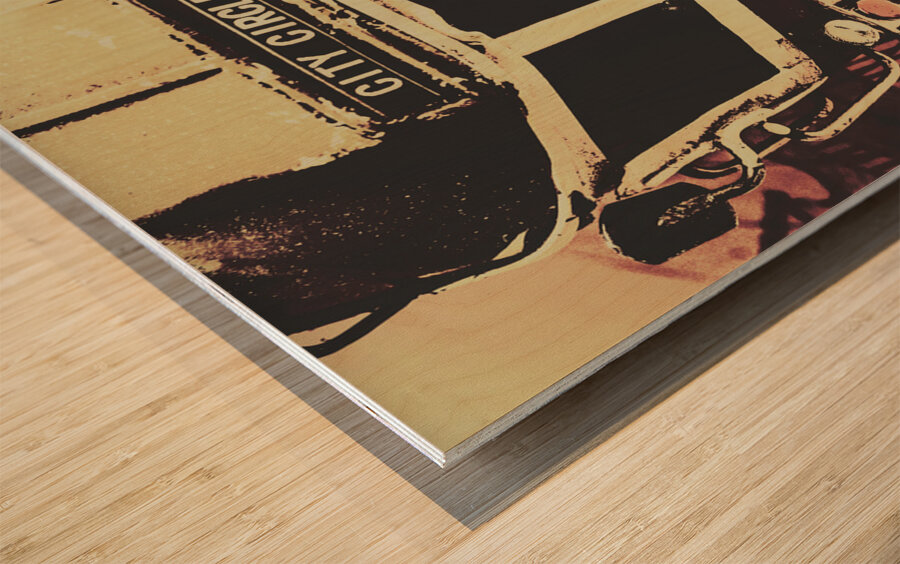 Pop art city tours Wood print