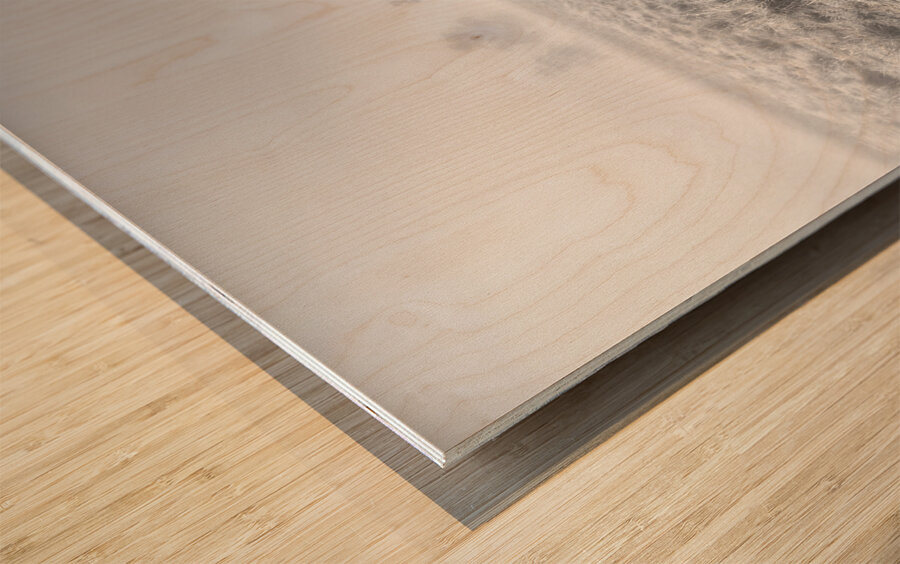 Wondrous misty background Wood print