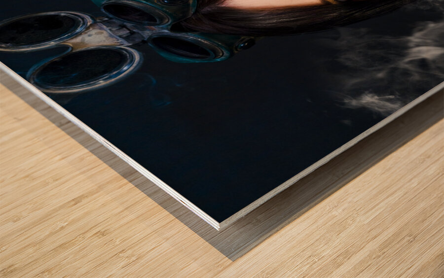 Industrial Fumes Wood print