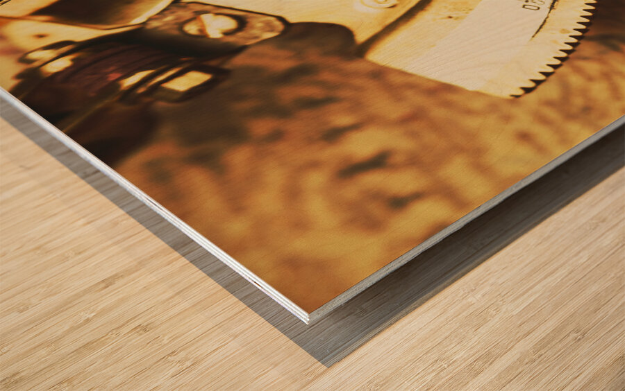 Sextant sailing navigation tool Wood print