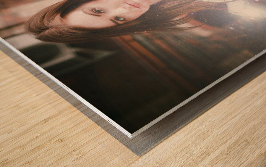 Feathers and minutes Wood print