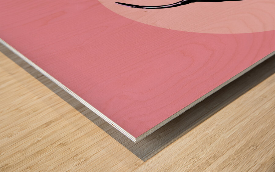 Love bites Wood print