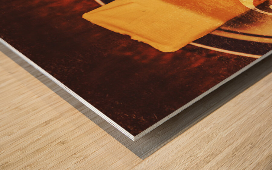 Vintage dairy product advertisement Wood print