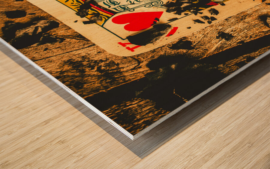 Poker war revolt Wood print