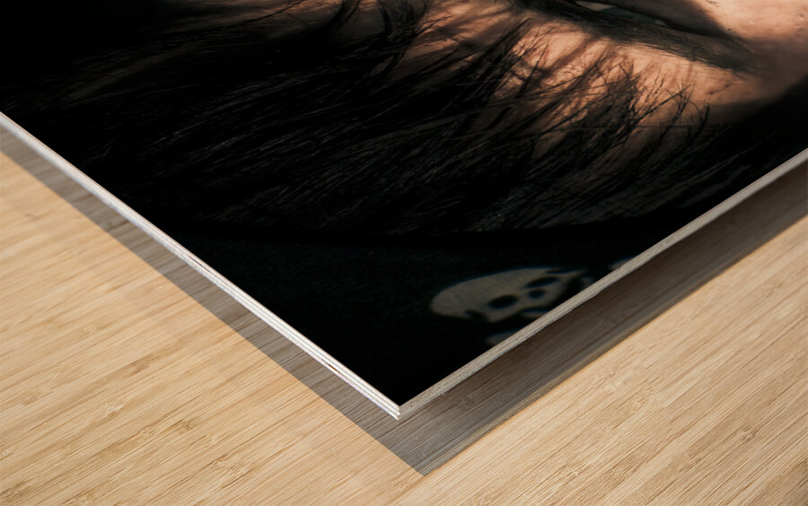 Face Of Fear And Danger Wood print