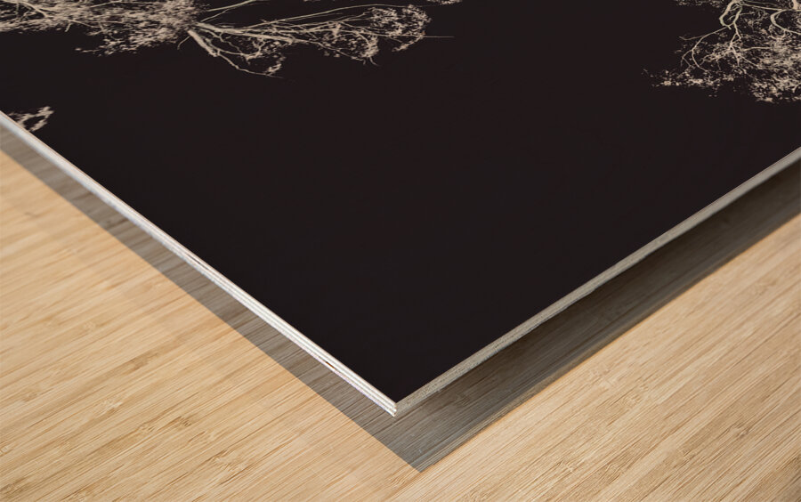 Woodland heights Wood print