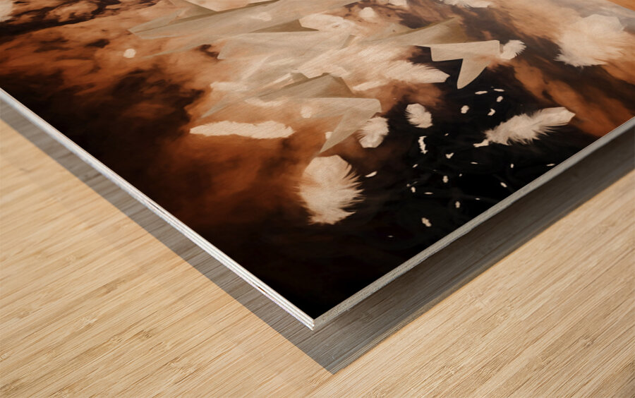 When poets dream  Wood print