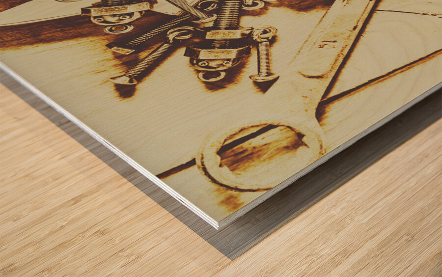 Robotic repairs Wood print