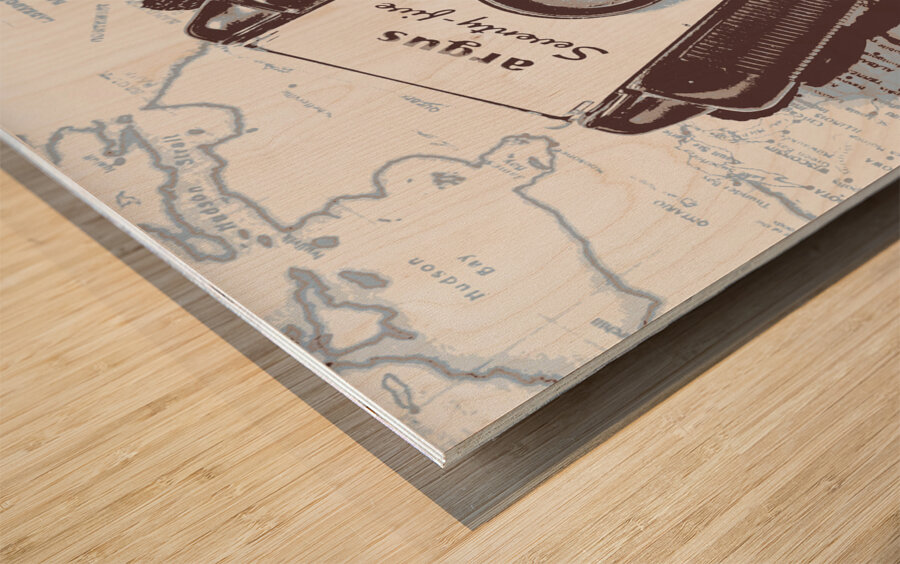 Visual venture Wood print