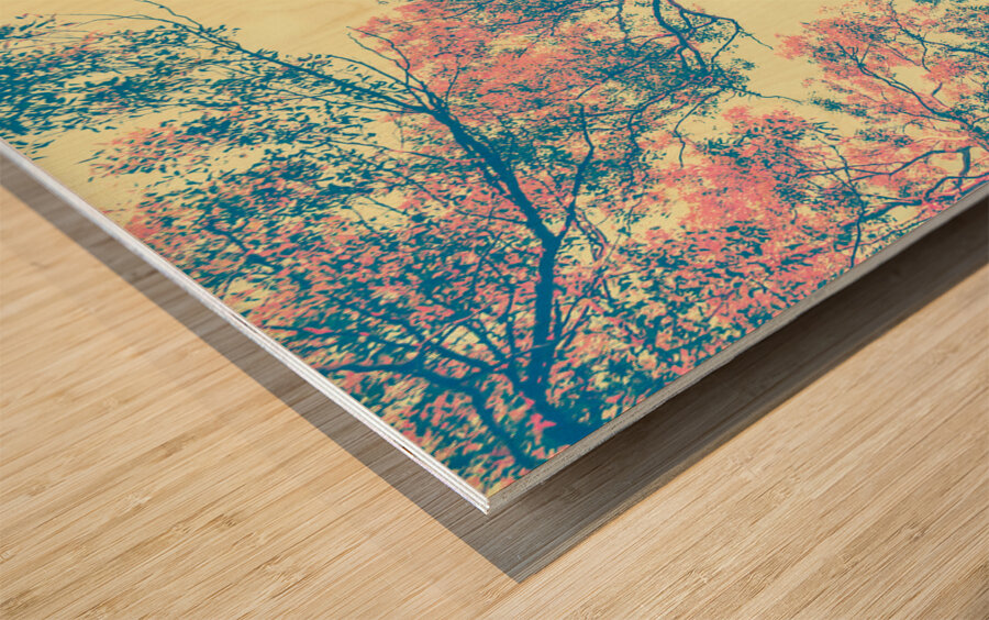 Autumnal color  Wood print