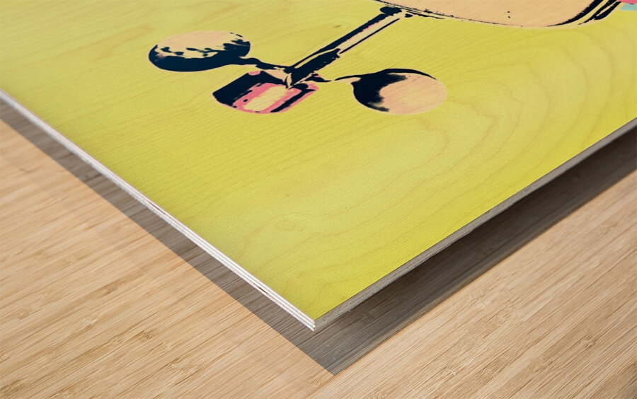 Spaced out Wood print