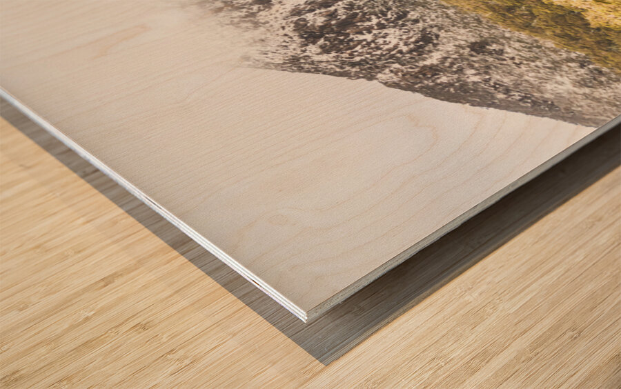 Depths and ranges  Wood print