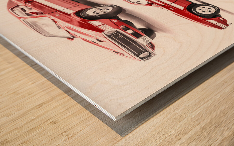 Shelby GT500  Wood print