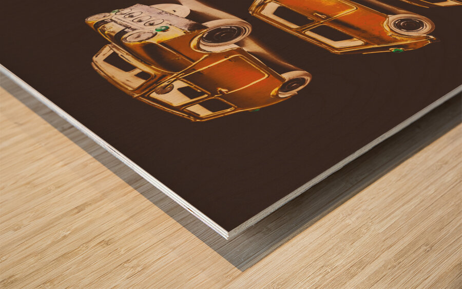 Mini Motor Machinations  Wood print