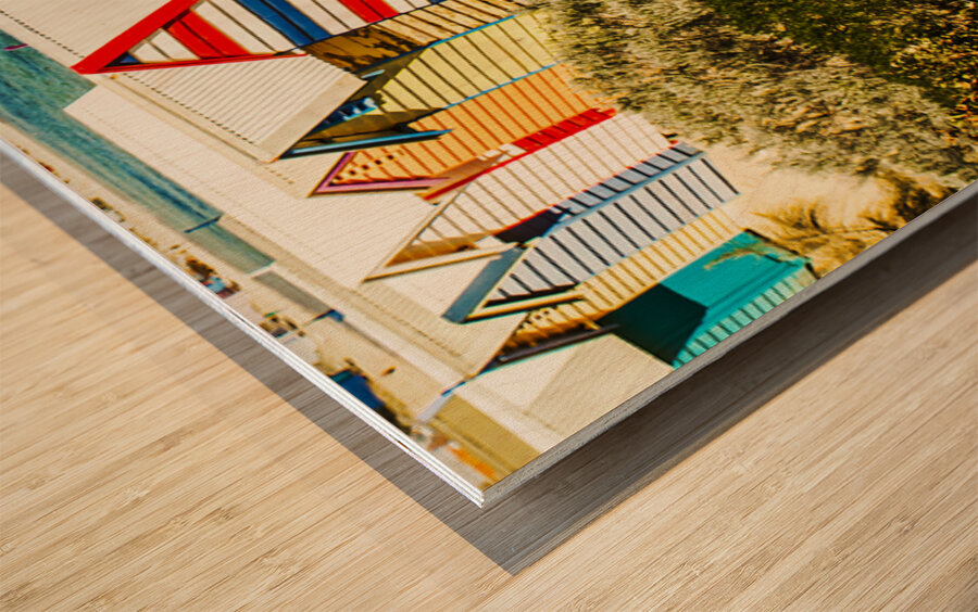 Brighton Beach Melbourne Wood print