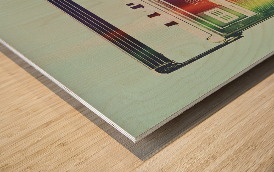 Hi-fi pop Wood print