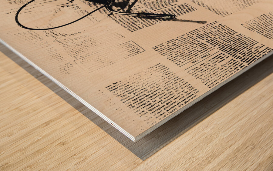 Stationary Wood print