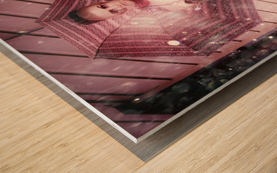 Water dance Wood print