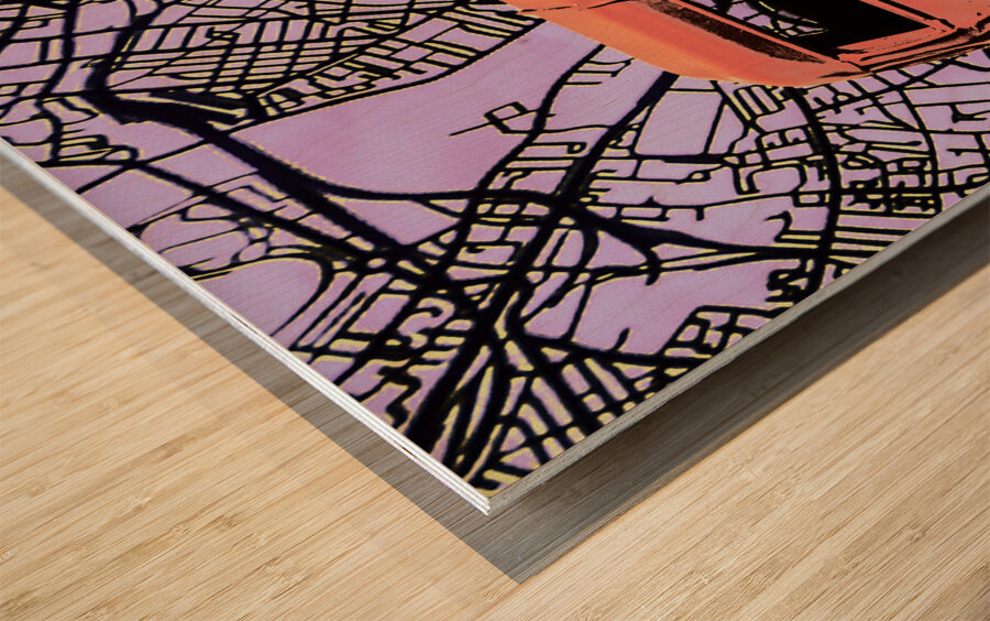 Pop art UK Wood print