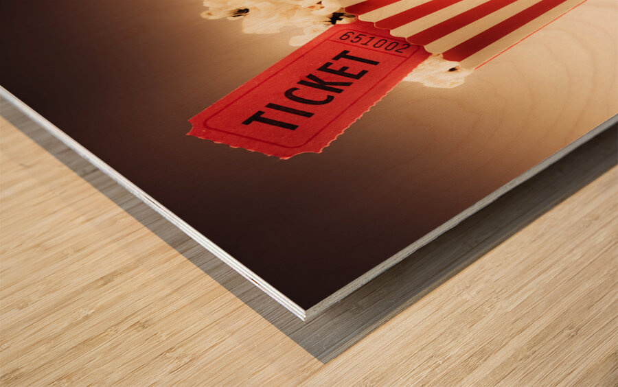Classic Vintage Cinema Wood print