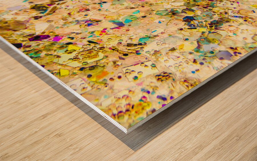 Rainbow dust Wood print