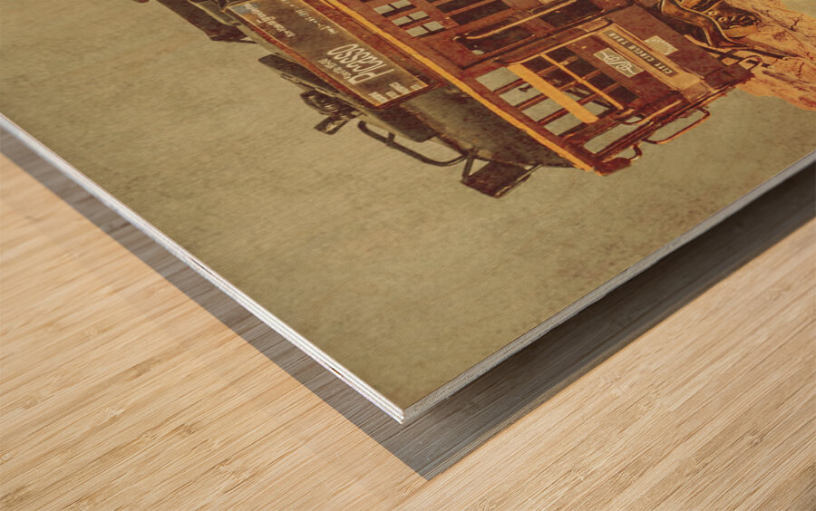 Faded fall Wood print