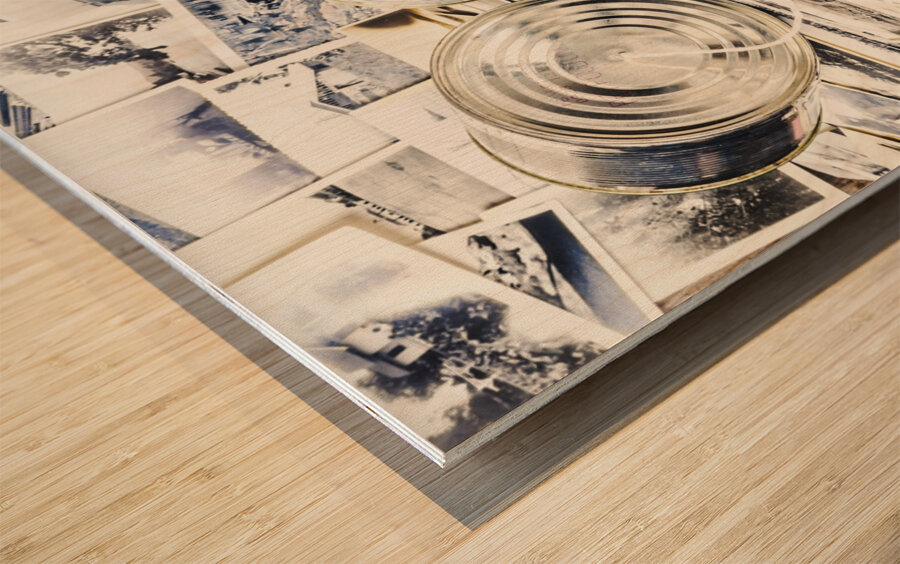 News room switchboard Wood print