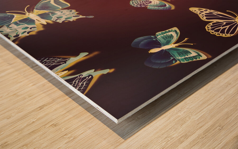 Paper wings. Dreamy flights Wood print