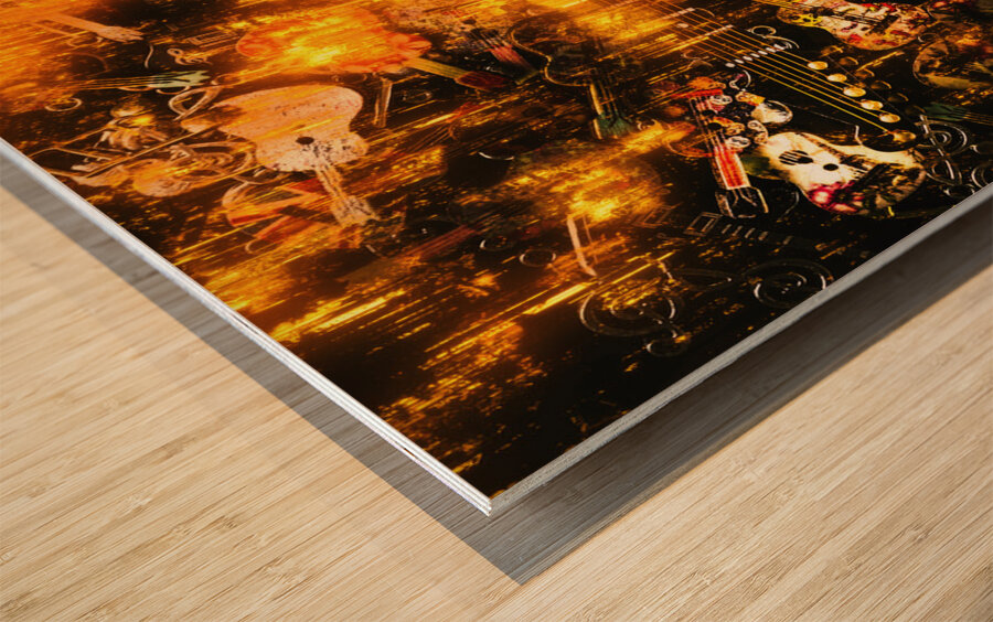 Instrumetal Wood print