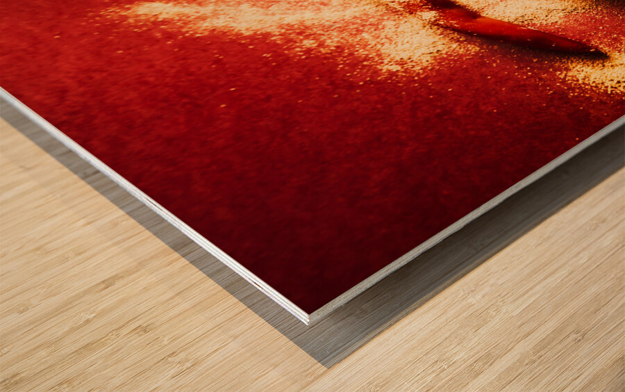 Indian food seasoning and spices Wood print