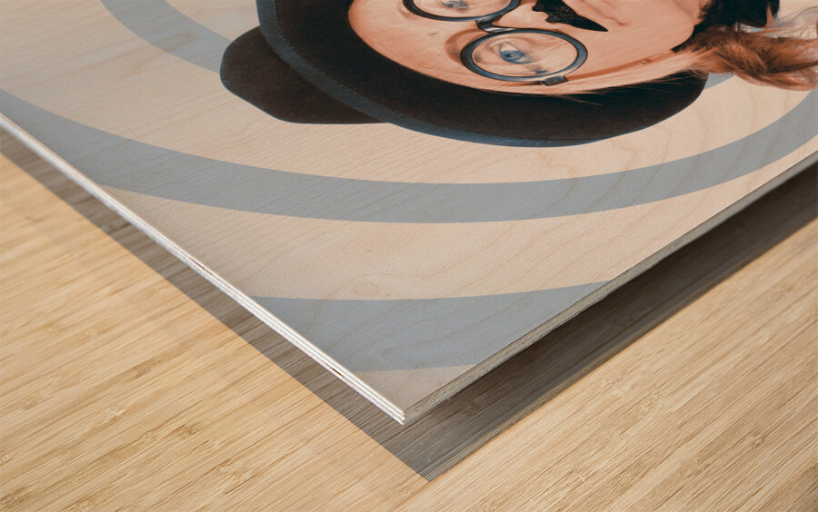 Technology evolution of mobile phone communication Wood print