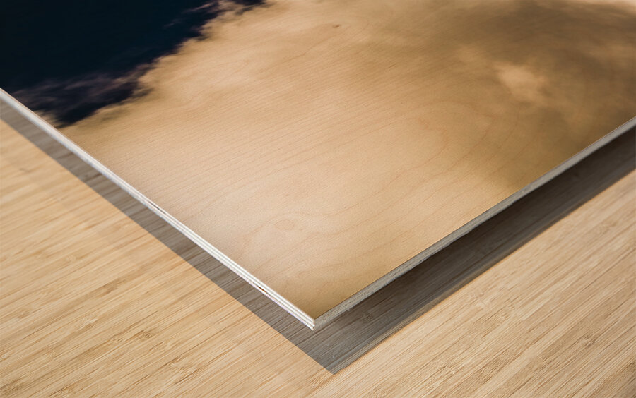 Remote rural roads Wood print