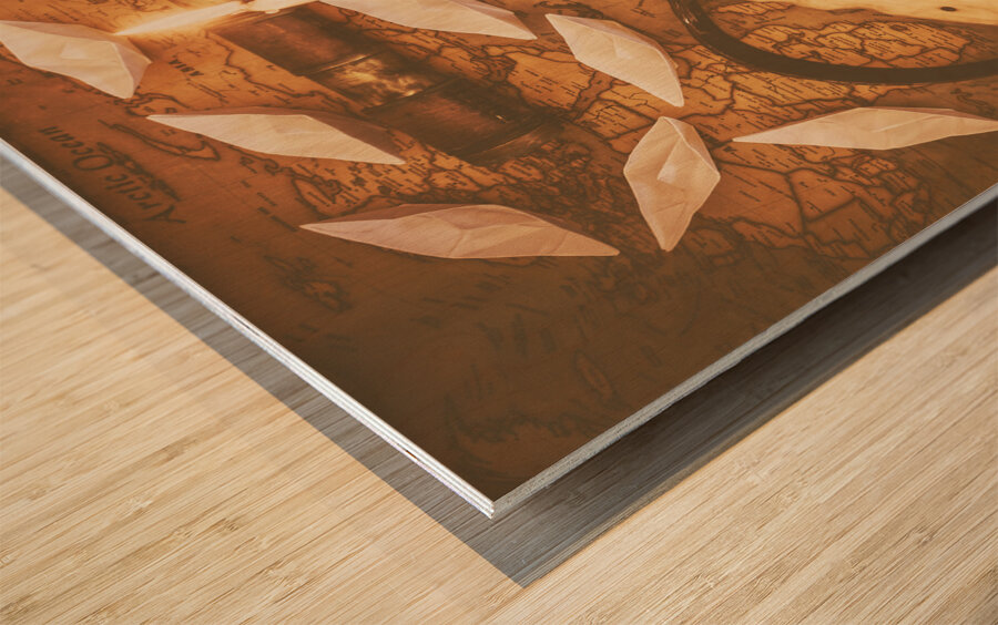 adventures untold Wood print