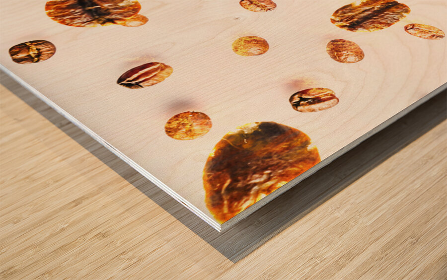 Coffee hot! Wood print