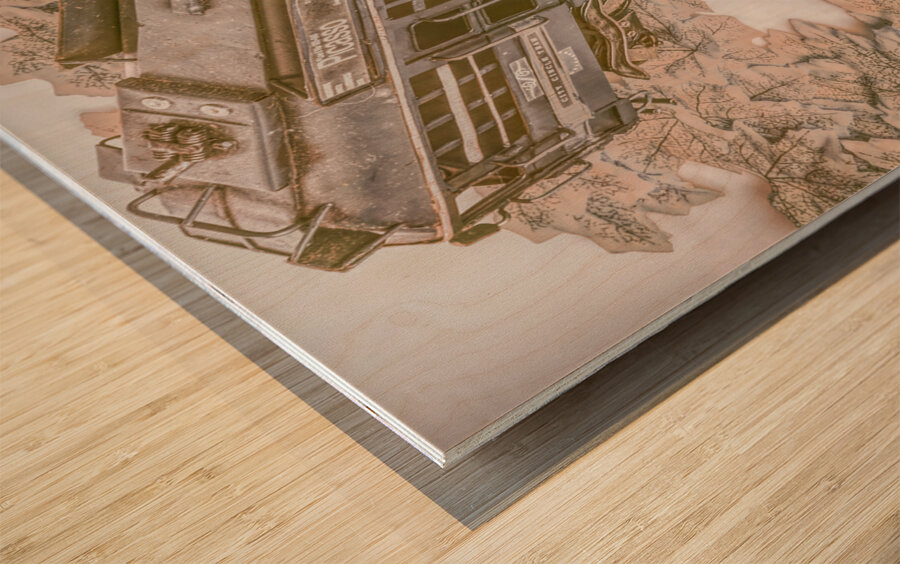 Autumns coarse Wood print