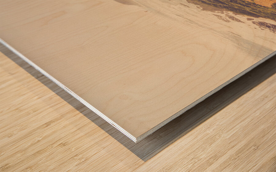 Remote coastal route Wood print