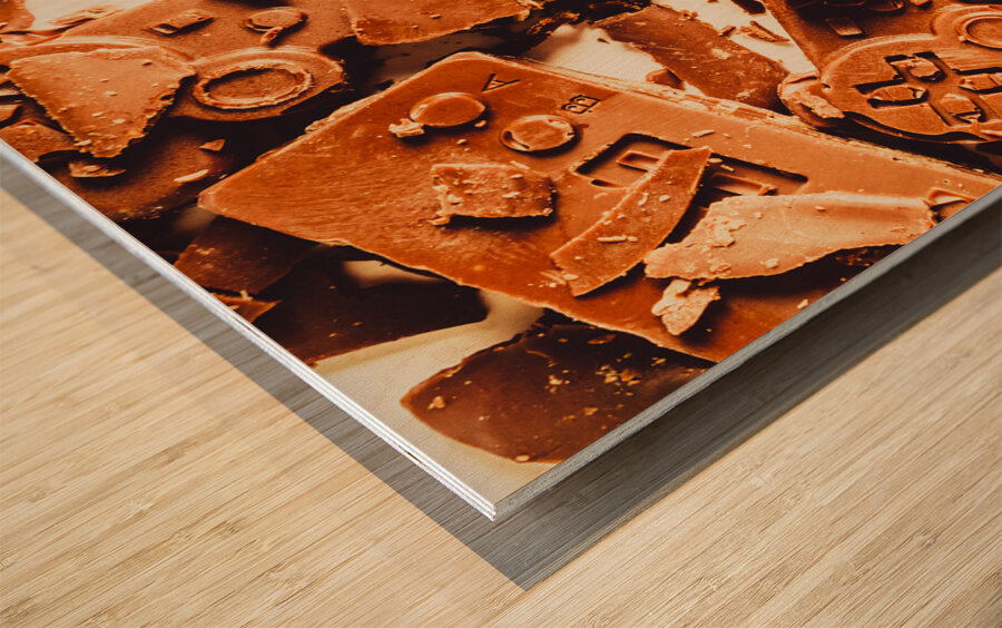 Multiplayer mashup Wood print