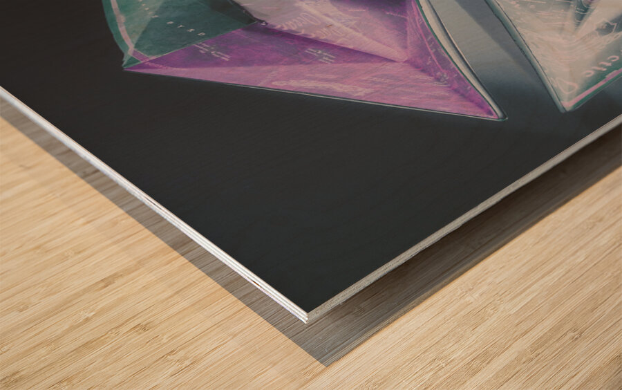 Geomaptric Wood print