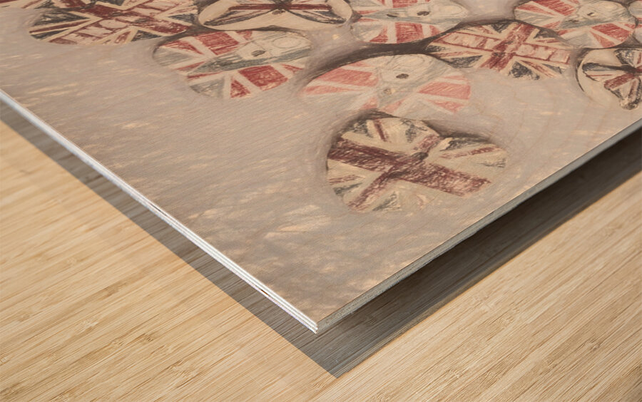 United kingdom Wood print