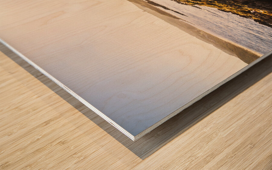 Coastal way Wood print