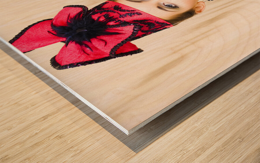 In cabaret Wood print