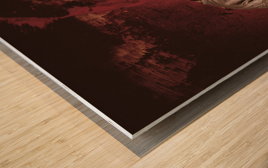 Disturbed evil boogieman without head Wood print