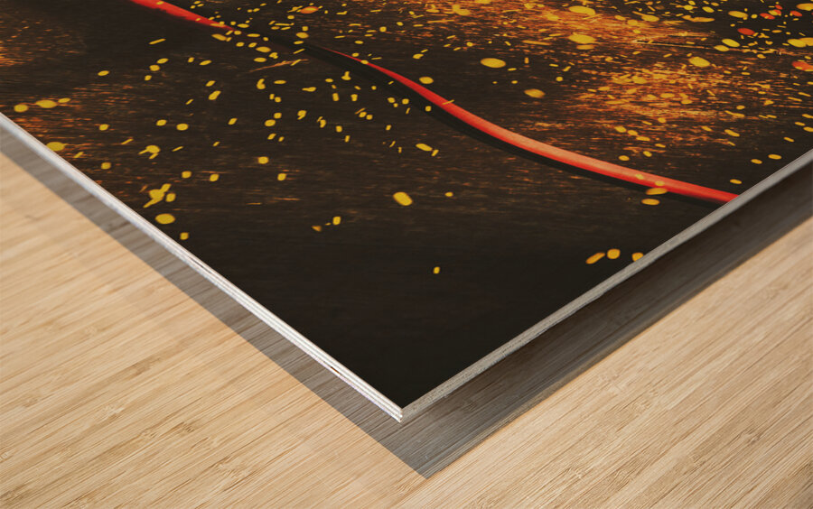 Industrial jump start Wood print